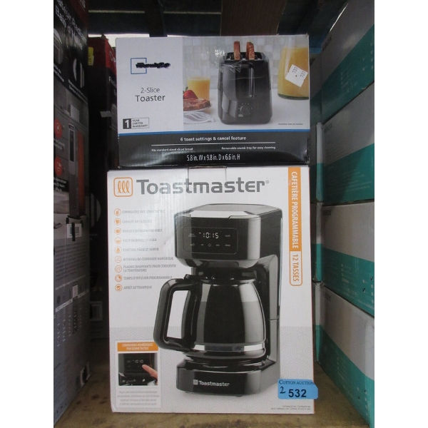 Toastmaster Coffee Maker & Main Stays Toaster 