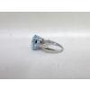 Image 2 : New Blue Topaz & Diamond Ring
