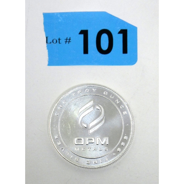 1 Oz .999 Silver OPM Round