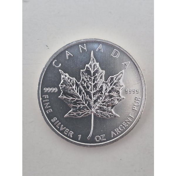 1 Oz .9999 Silver 2012 Canada Maple Leaf Coin 