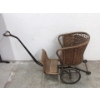 Image 1 : Vintage Wicker Child's Stroller Chair - As Is