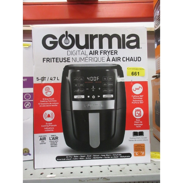 Gourmia Digital Air Fryer - 5 QT / 4.7 L