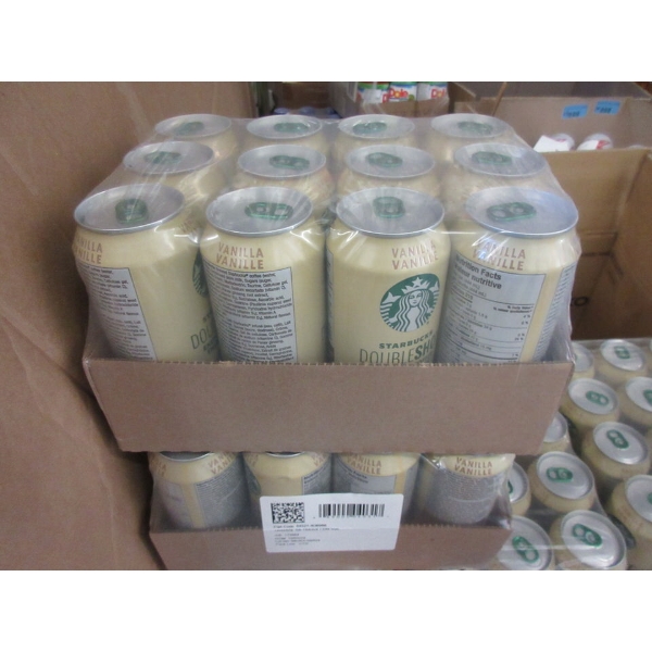 2 Flats of Starbucks Vanilla Double Shot Beverage
