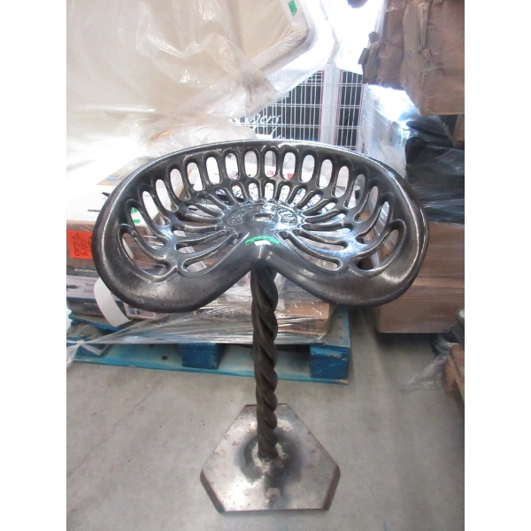 Metal Bar Stool - Genuine Champion Tractor Stool Seat