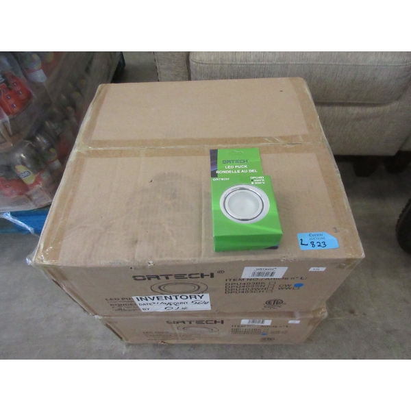 2 Boxes of 100 New Ortech LED Puck Lights