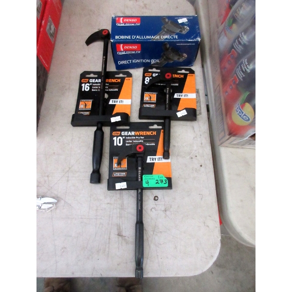 3 New GW Gear Wrenches & 1 Used Ignition Coil