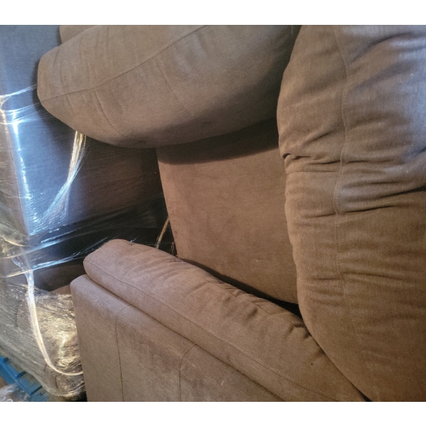 Brown Fabric Sofa