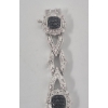Image 5 : New Ladies Genuine Black Diamond Tennis Bracelet 