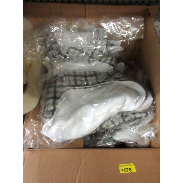 Case of 12 New "Say Fleece" Plaid Dog Jackets