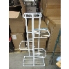 Image 1 : 2 New White Metal Plant Stands with Foldable Shelves