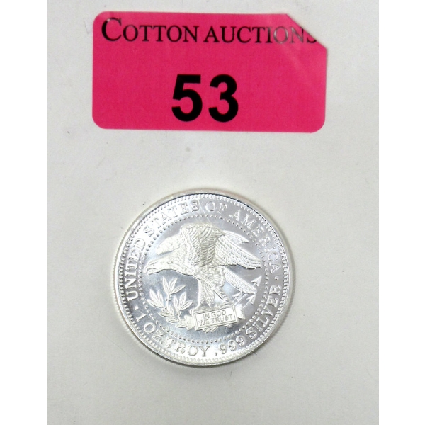 1 Oz .999 Silver Eagle Trade Unit Round 
