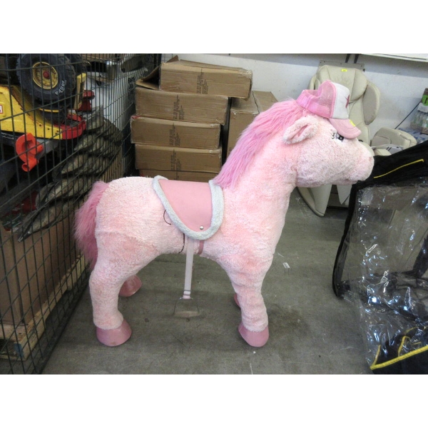 Children's Pink Riding Pony - 20" x 40" x 42" Tall