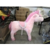 Image 1 : Children's Pink Riding Pony - 20" x 40" x 42" Tall