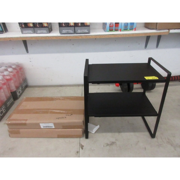 3 New Expandable Black Metal Organizing Shelves