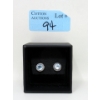 Image 2 : New Sterling Silver Blue Topaz & Diamond Stud Earrings