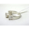Image 5 : Three .925 Sterling Silver Crystal Gemstone Rings 