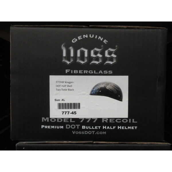 New Voss Kingpin DOT Half Shell Helmet - XXL