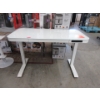 Image 1 : Air Lift Height Adjustable Glass Topped Desk