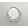 Image 1 : 1 Oz .999 Silver Indigenous/Buffalo Round 