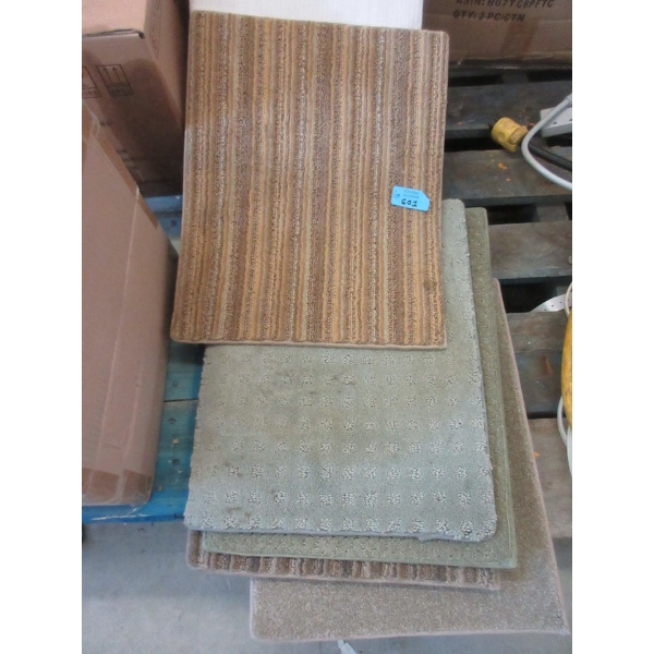 Six 14" x 18" Carpet Samples - Preowned - As Is