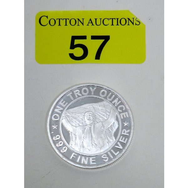 1 Oz .999 Silver 2024 TRUMP Assassination Survival Round 