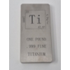 Image 1 : 1 Pound .999 Fine Titanium Bar