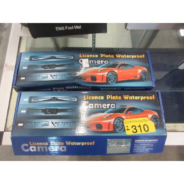 2 Waterproof License Plate Cameras