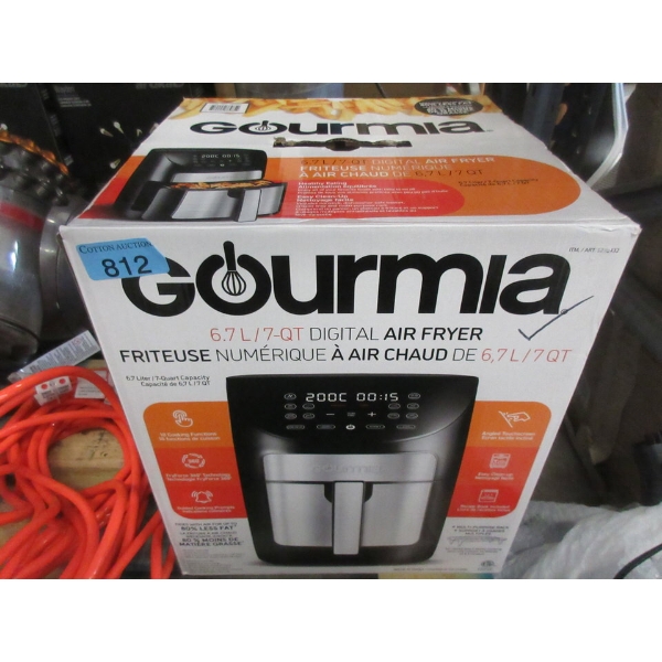 Gourmia 6.7 L/ 7 Quart Digital Air Fryer - Tested Working