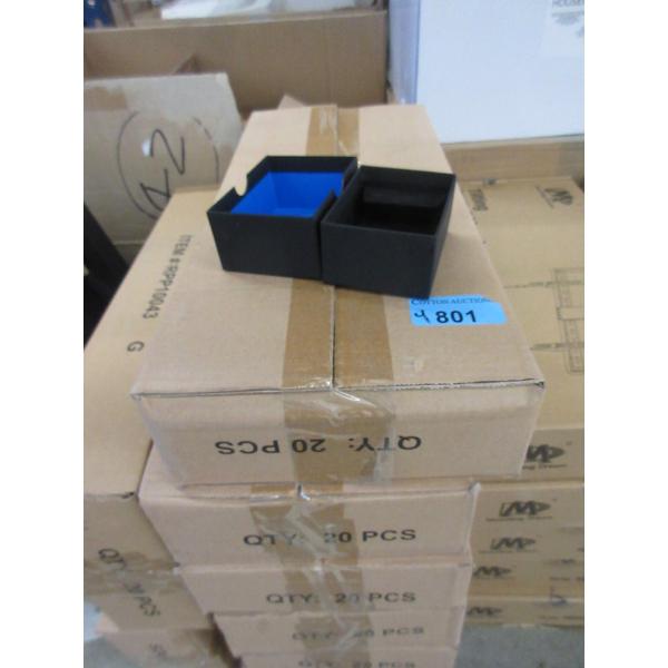 4 Cases of 20 New Black Earring Boxes