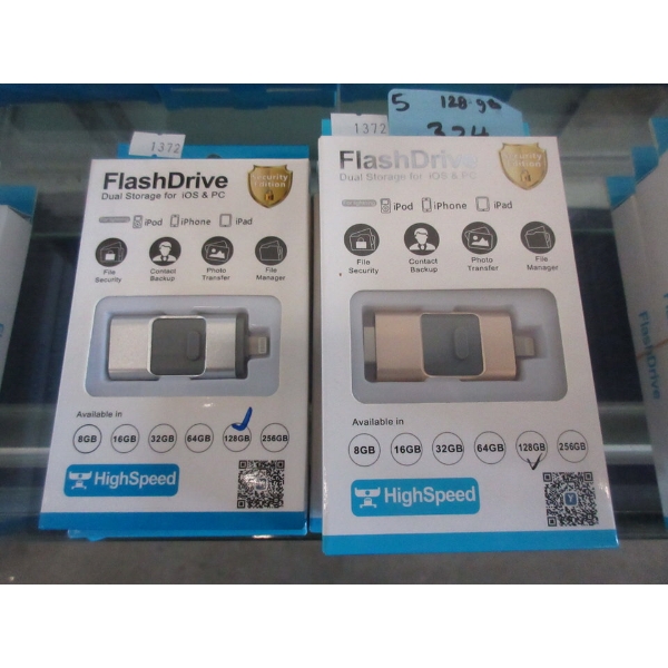 5 New 128 GB Flash Drives for Apple Products -