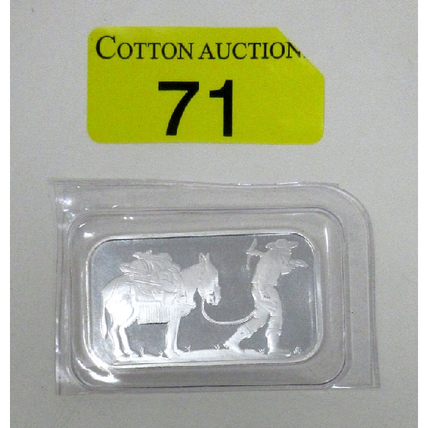 1 Oz .999 Silver Miner/Mule SilverTowne Bar 