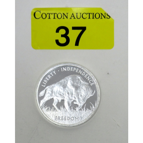 1 Oz .999 Silver PAMP Suisse Buffalo Round 