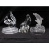 Image 1 : 6" Tall Crystal Squirrel, Dolphins & Seal Figurines 