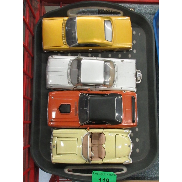 4 Diecast Scale Model Cars - 1:24 Scale