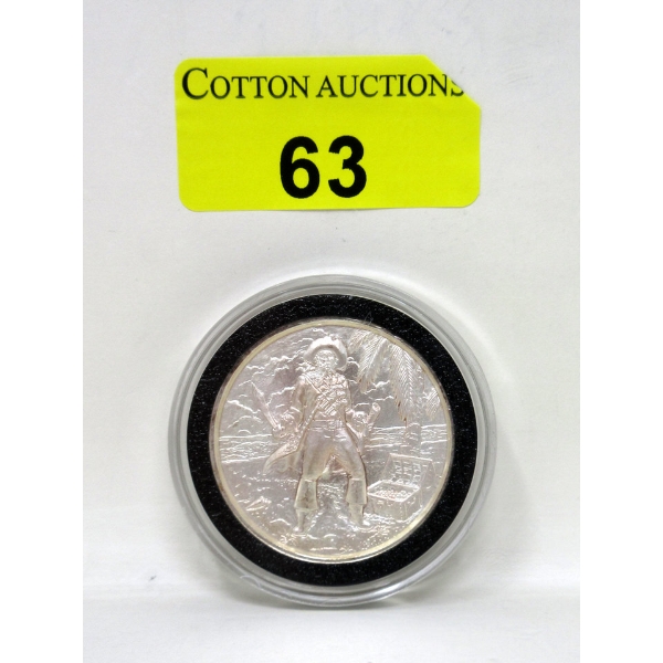 2 Oz .999 Silver Privateer Collection: The Captain Round 