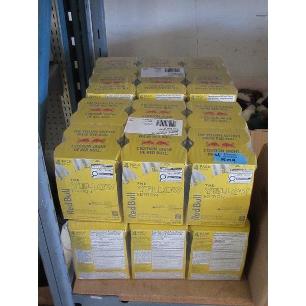 4 Packs of Red Bull Yellow Energy Drink