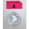 Image 1 : 1 Oz .9999 Silver 2014 Bald Eagle with Fish Coin 