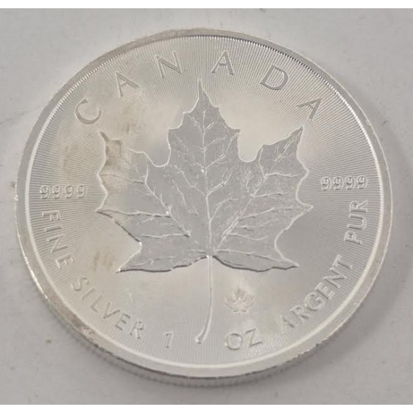 1 Oz .9999 Silver 2014 Canada Maple Leaf Coin 