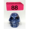 Image 1 : 246 Carat Hand Carved Blue Jasper Skull