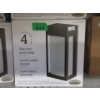 845  Pack of 4 Solar Post Accent Lights  Black Finish