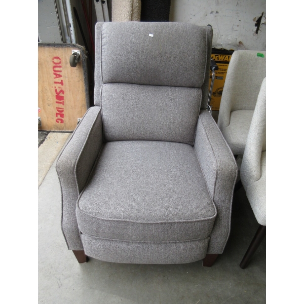 Fabric Upholstered Push Back Recliner