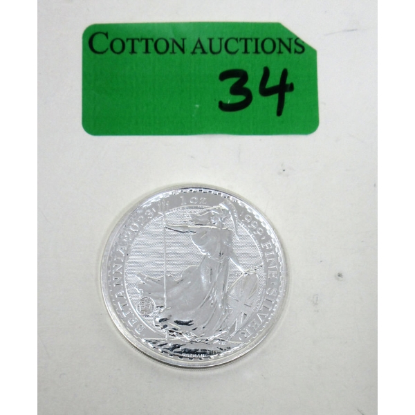 1 Oz .999 Silver 2023 Britannia Coin 