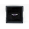 Image 3 : New Sterling Silver 1 CT Amethyst & Diamond Ring