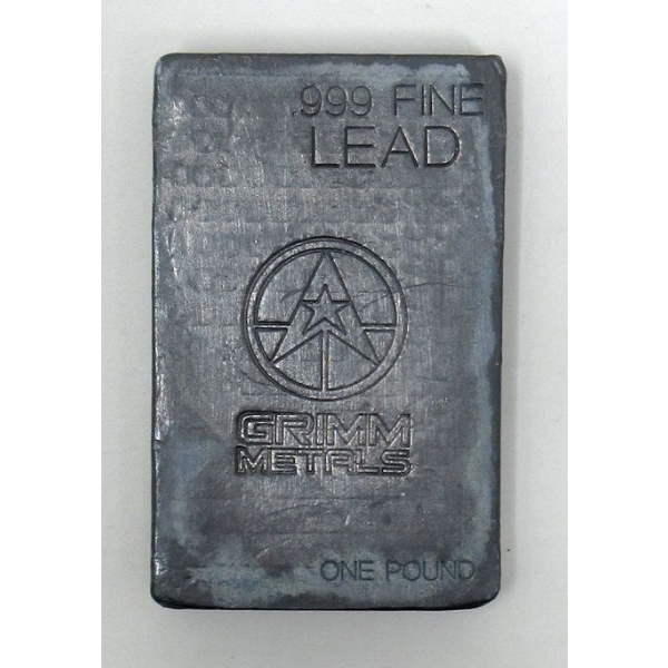 1 Pound .999 Fine Lead Grimm Metals Bar