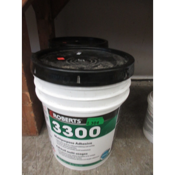 2 x 5 Gal Pails of Roberts 3300 Multipurpose Adhesive 