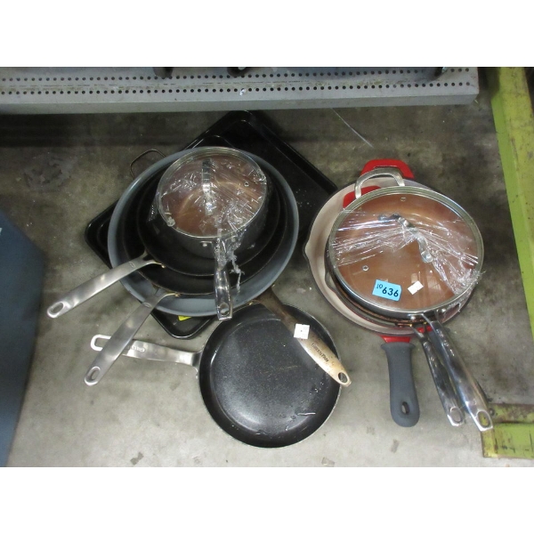12 Assorted Preowned Cookware - As Is