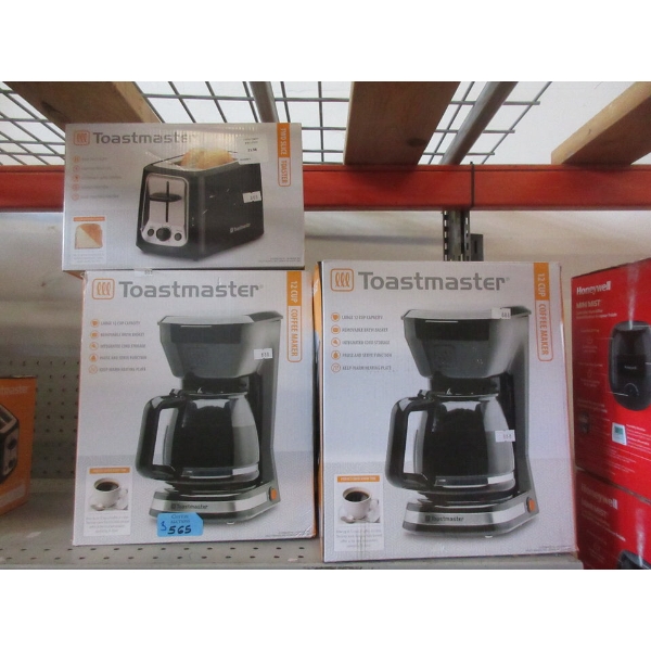 3 Toastmaster Small Kitchen Appliances - Black