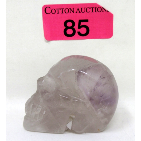 650.5 Carat Hand Carved Amethyst Gemstone Skull