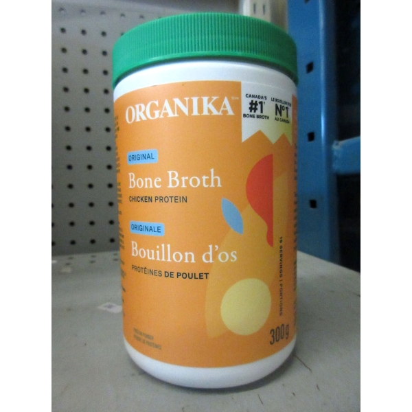 4 Jars of Organika Original Bone Broth - Chicken Protein