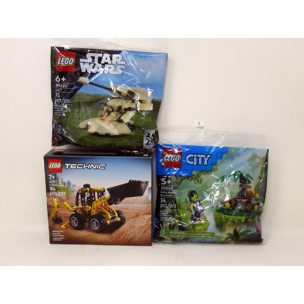 3 New LEGO Building Toy Sets - Age 5+ & 7+